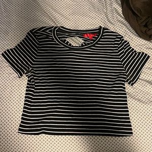 Striped Cropped Top